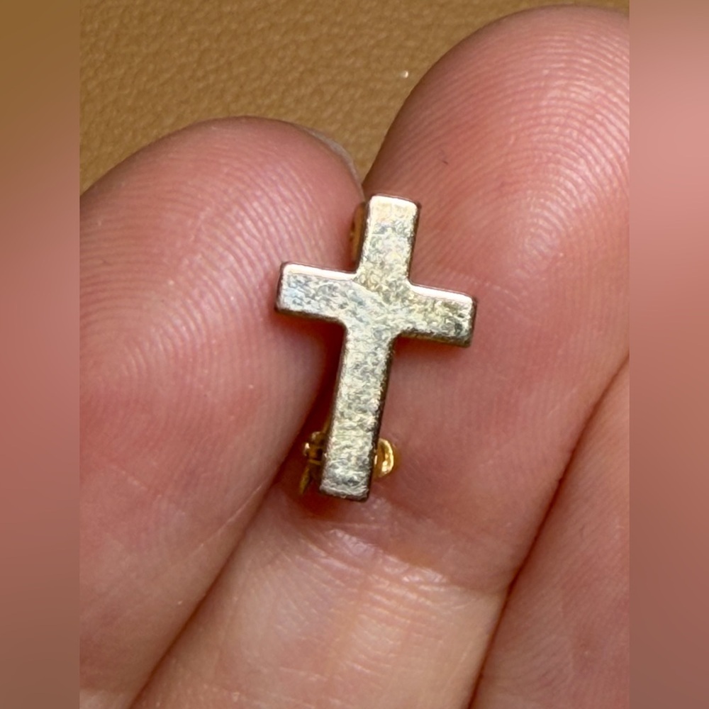 Micro Cross Lapel Pin